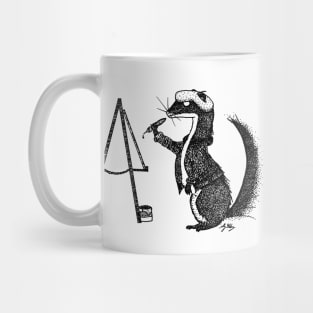 Easel Weasel has a Weasel Easel Mug